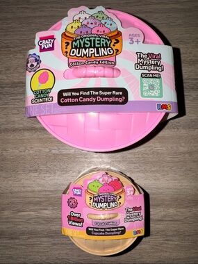 Mystery Dumpling Cotton Candy Scented & Mini Cupcake Edition. Set of 2. NEW
